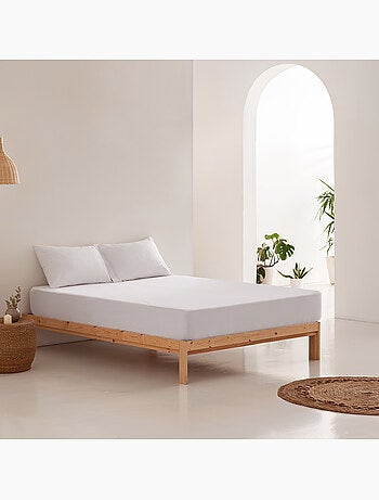 Coprimaterasso impermeabile in spugna, 100% cotone, elasticizzato, altezza 30 cm - Gamusi.