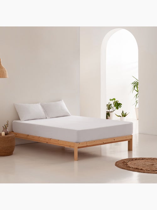 Coprimaterasso impermeabile in spugna, 100% cotone, elasticizzato, altezza 30 cm - Gamusi. - Kiabi Coprimaterasso impermeabile in spugna, 100% cotone, elasticizzato, altezza 30 cm - Gamusi. - Kiabi