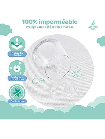 Coprimaterasso impermeabile per neonati 70 x 140 | SUPERBE BEBE