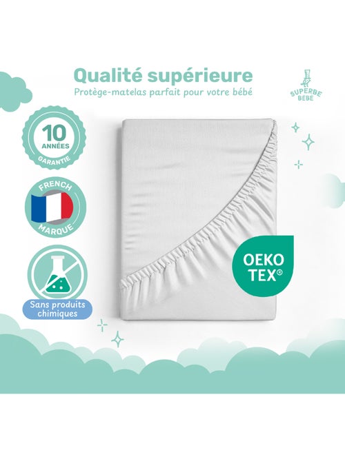 Coprimaterasso impermeabile per neonati 70 x 140 | SUPERBE BEBE - Kiabi