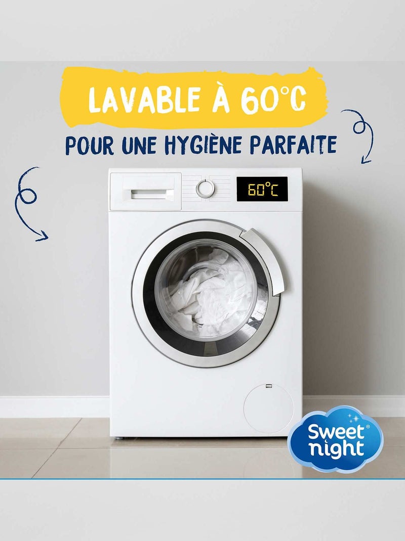Coprimaterasso in cotone impermeabile e antiacaro bianco - Kiabi