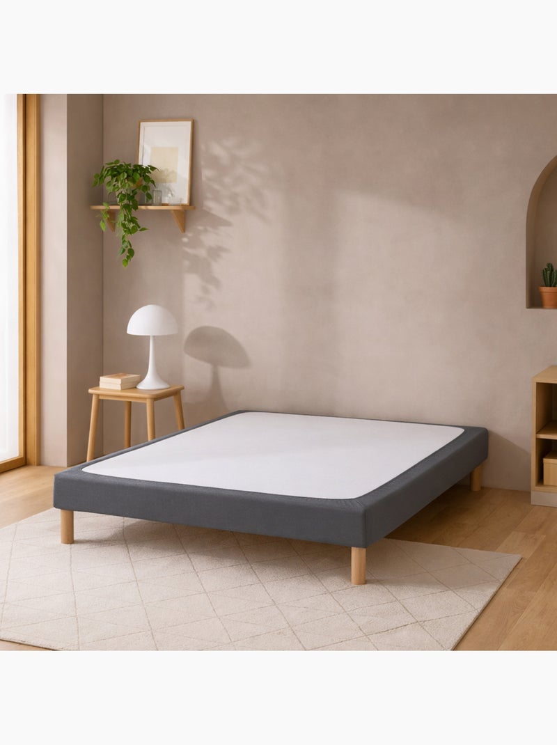 Coprimaterasso in jersey di cotone elasticizzato Grigio - Kiabi
