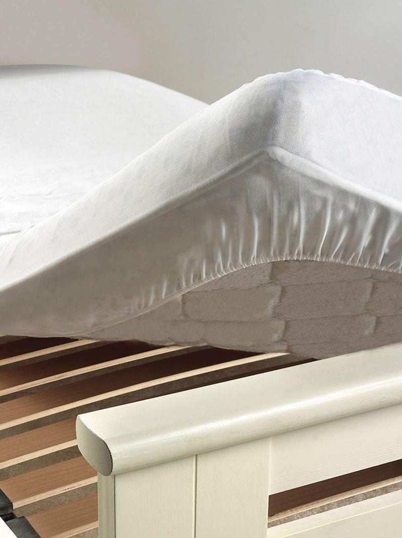 Coprimaterasso in pile 100% cotone Bianco - Kiabi