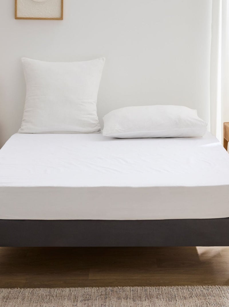 Coprimaterasso in pile 100% cotone Bianco - Kiabi