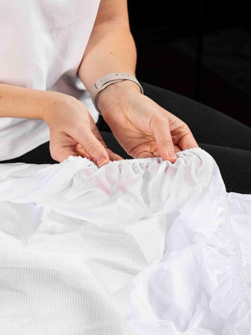 Coprimaterasso in polypropylène promo linge Bianco - Kiabi
