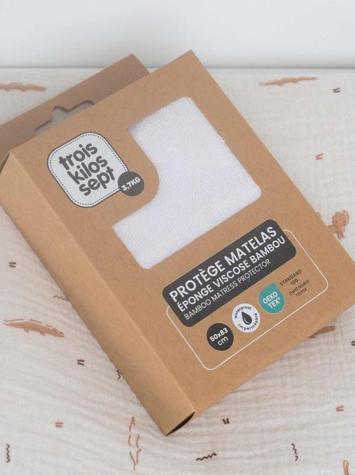 Coprimaterasso in viscosa di bambù per culla - Kiabi