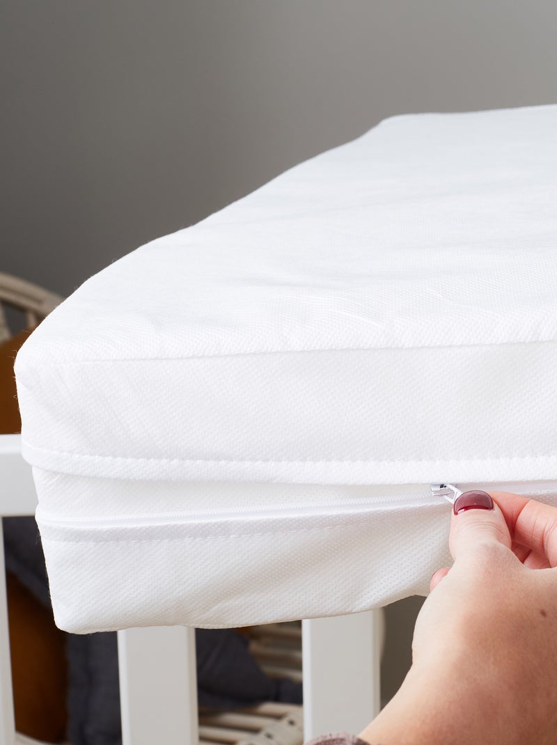 Coprimaterasso per neonati anti cimice da letto BIANCO - Kiabi