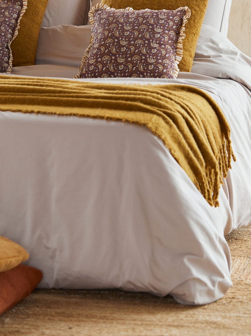 Copripiumino 100% cotone percalle ORIGINE Beige sabbia - Kiabi