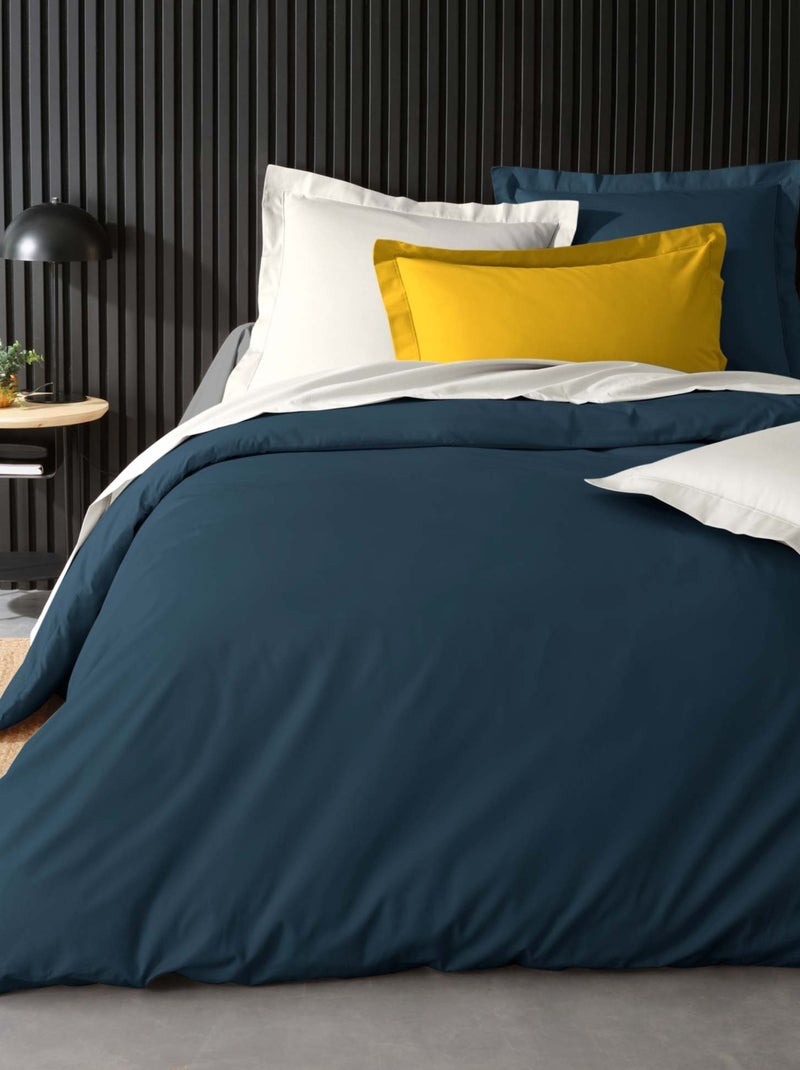 Copripiumino 100% cotone percalle ORIGINE Blu scuro - Kiabi