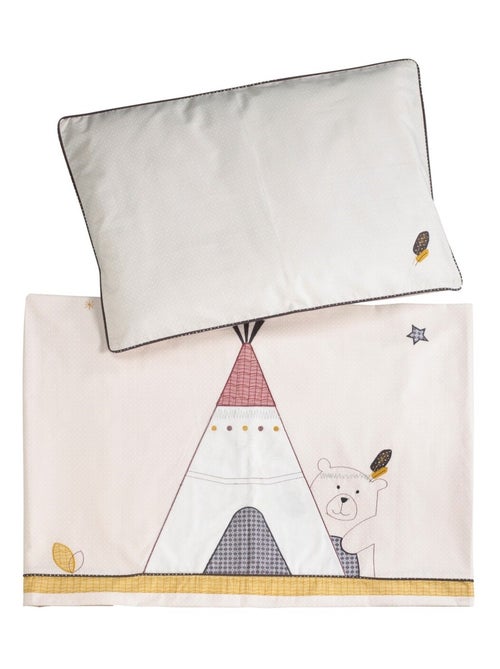 Copripiumino 100x135cm e federa in cotone - SAUTHON - Kiabi