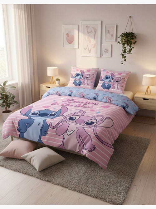 Copripiumino 240x220 cm + 2 Federe 65x65 cm, Design Love You to the Stars - Kiabi