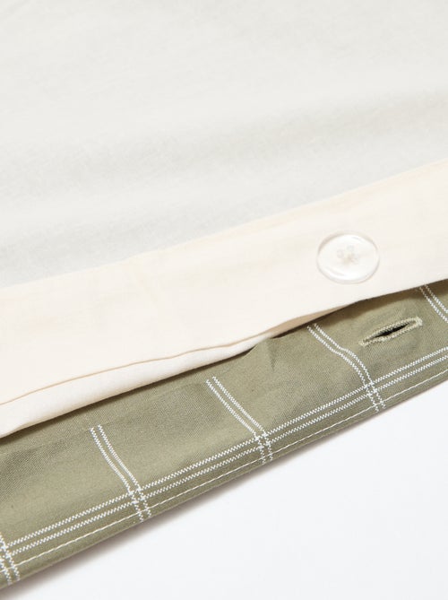 Copripiumino (260 x 240cm) a quadri - Kiabi