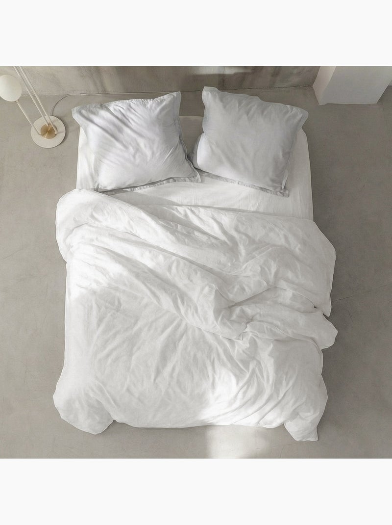 Copripiumino Basic percal "Happyfriday" Bianco - Kiabi