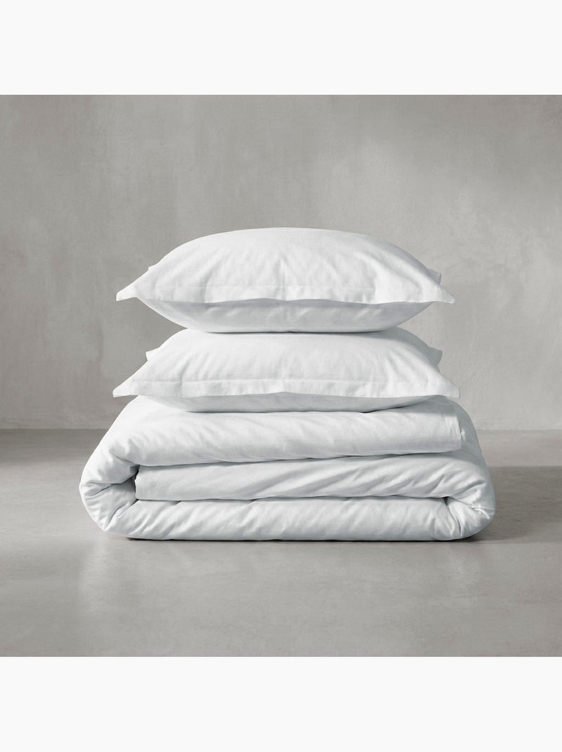 Copripiumino Basic percal "Happyfriday" Bianco - Kiabi