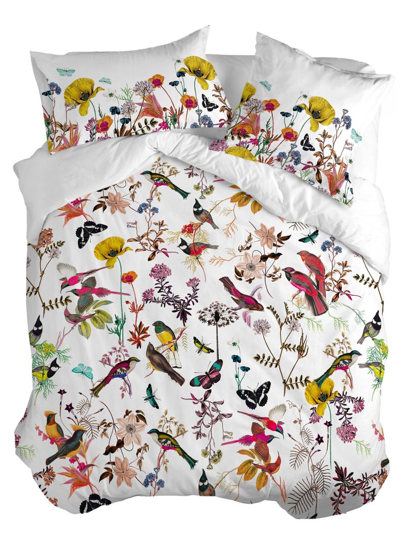Copripiumino Birds of paradise "Happyfriday" Bianco - Kiabi