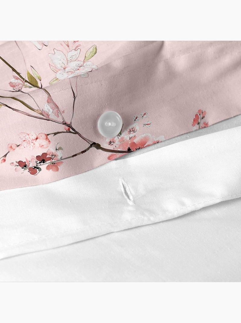 Copripiumino Chinoiserie rose "Happyfriday" Bianco - Kiabi