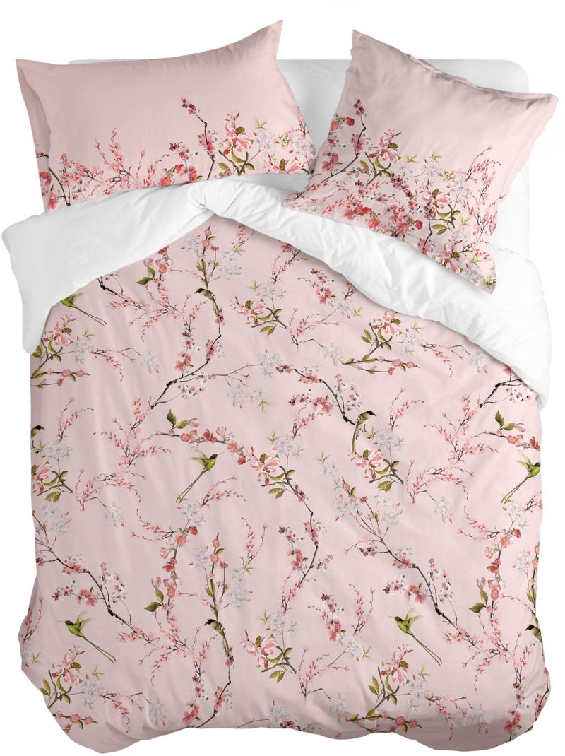 Copripiumino Chinoiserie rose "Happyfriday" Bianco - Kiabi