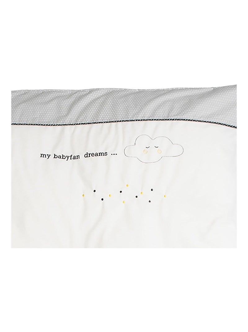 Copripiumino e federe in cotone - SAUTHON Grigio - Kiabi