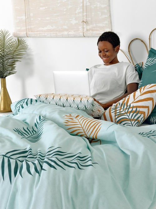 Copripiumino Foliage mint "Happyfriday" - Kiabi