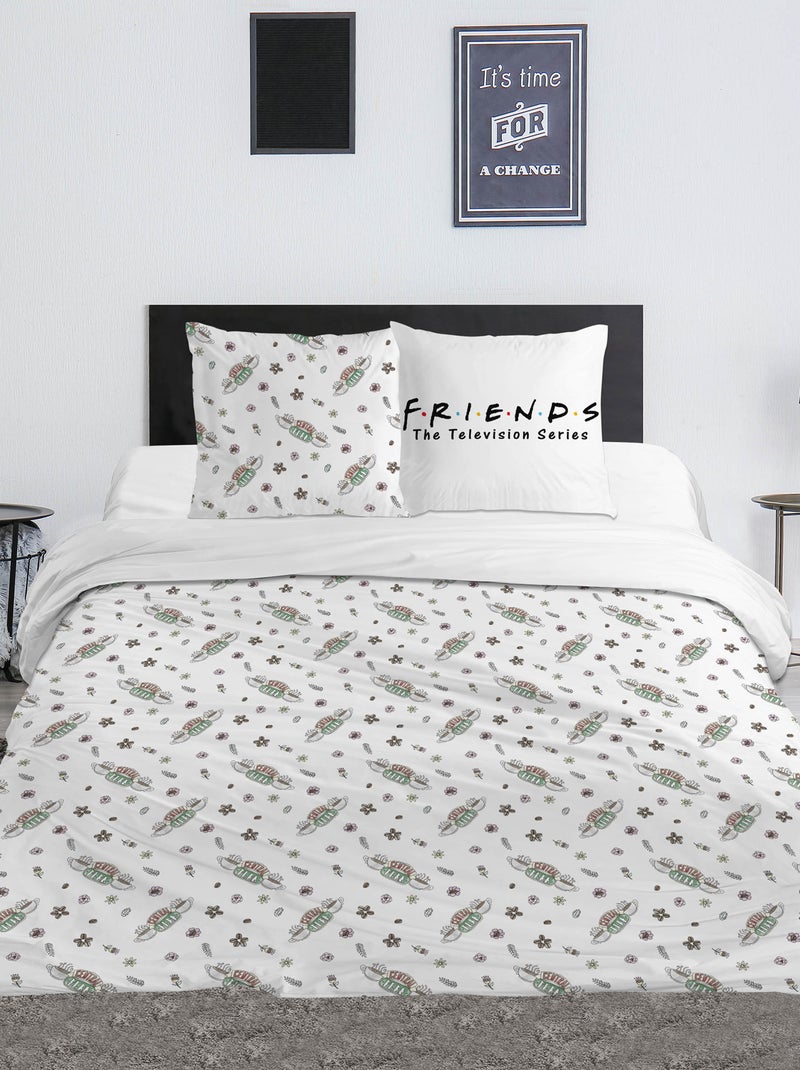 Copripiumino 'Friends' 240x220 e 63x63 cm Bianco - Kiabi