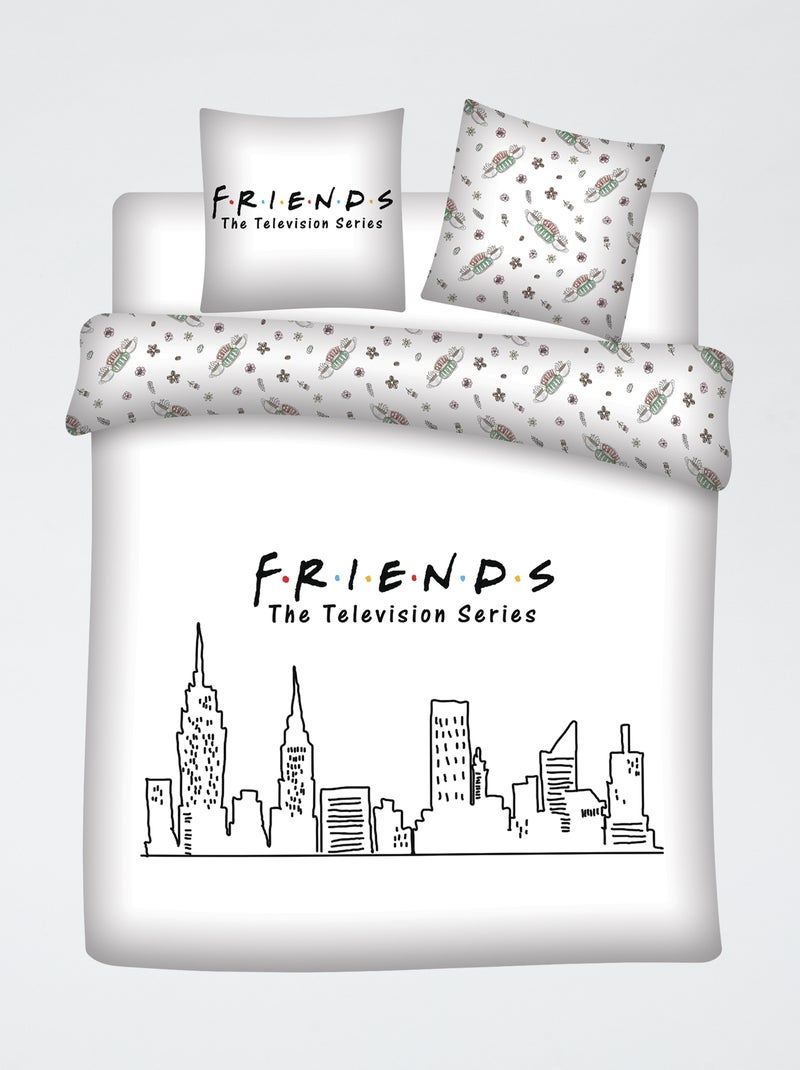 Copripiumino 'Friends' 240x220 e 63x63 cm Bianco - Kiabi