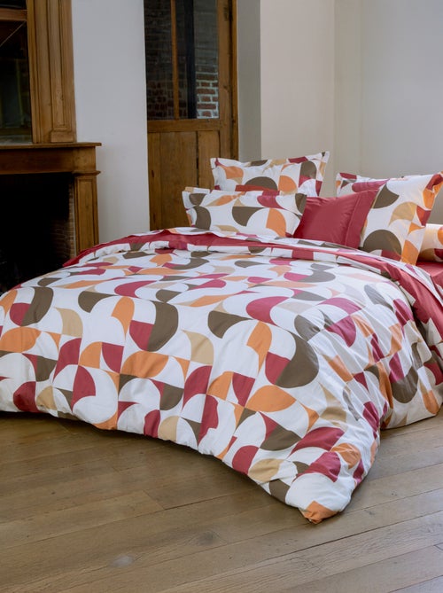 Copripiumino geometrico in percalle di cotone - Kiabi