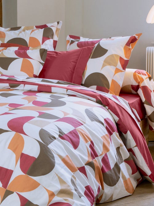 Copripiumino geometrico in percalle di cotone - Kiabi