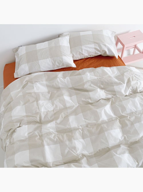 Copripiumino Gingham "Happyfriday" - Kiabi