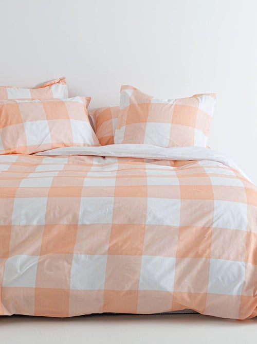 Copripiumino Gingham "Happyfriday" - Kiabi Copripiumino Gingham "Happyfriday" - Kiabi