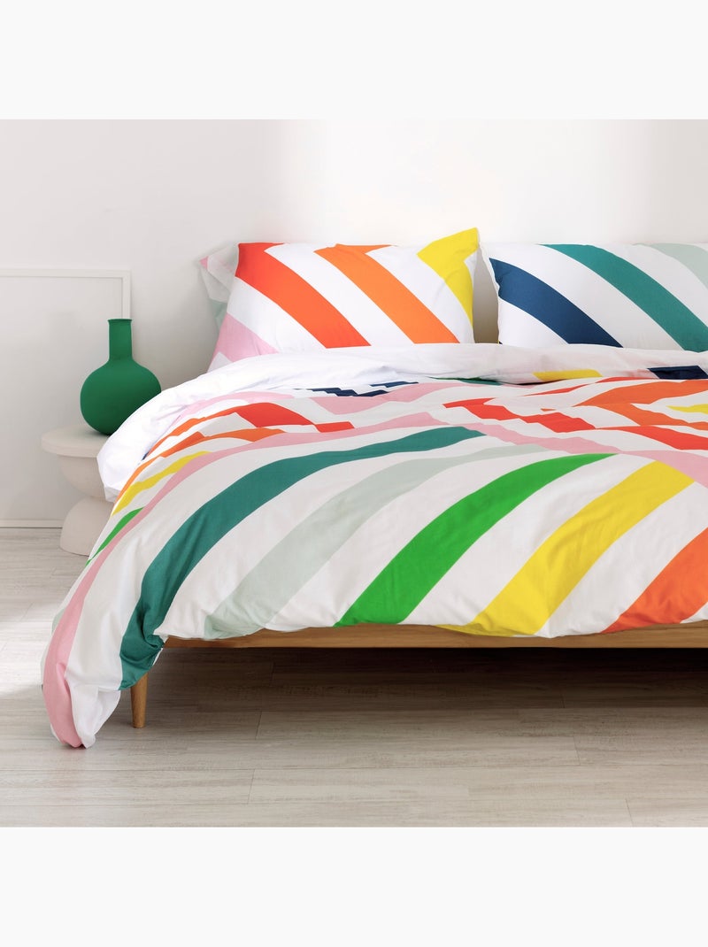 Copripiumino Happy stripes "Happyfriday" Multicolore - Kiabi