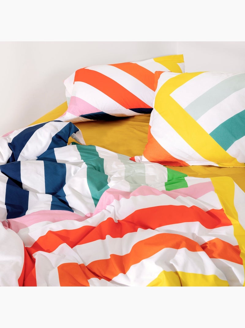Copripiumino Happy stripes "Happyfriday" Multicolore - Kiabi