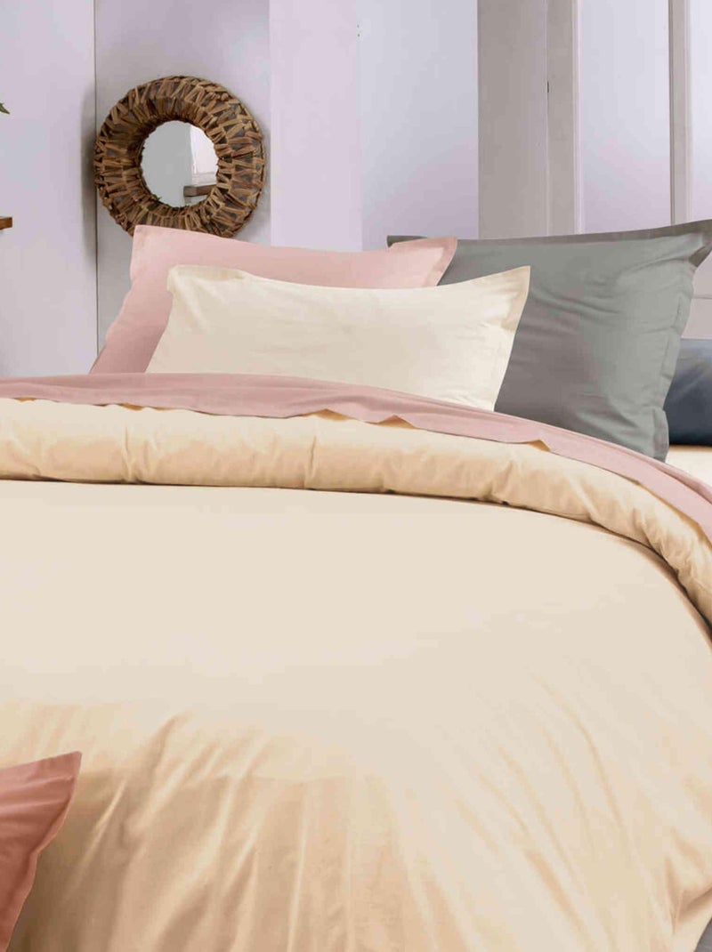 Copripiumino in cotone biologico Beige sabbia - Kiabi