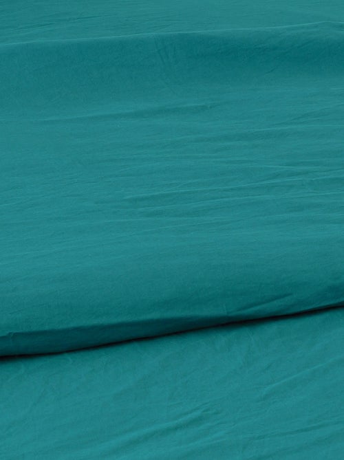Copripiumino in cotone lavato Oekotex - Kiabi Copripiumino in cotone lavato Oekotex - Kiabi