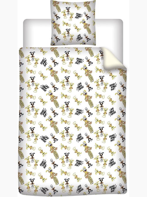 Copripiumino Marsupilami 140x200cm + Federa 65x65cm – Houba Houba Hop – Policotone – Licenza Ufficia - Kiabi