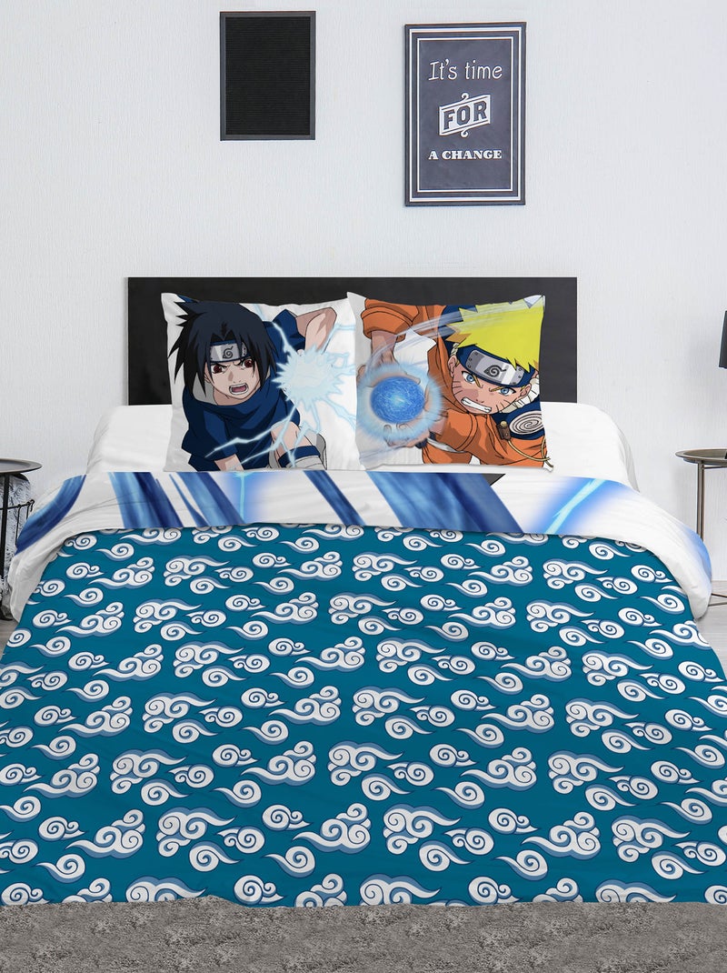 Copripiumino 'Naruto' in cotone 240x220cm Blu - Kiabi