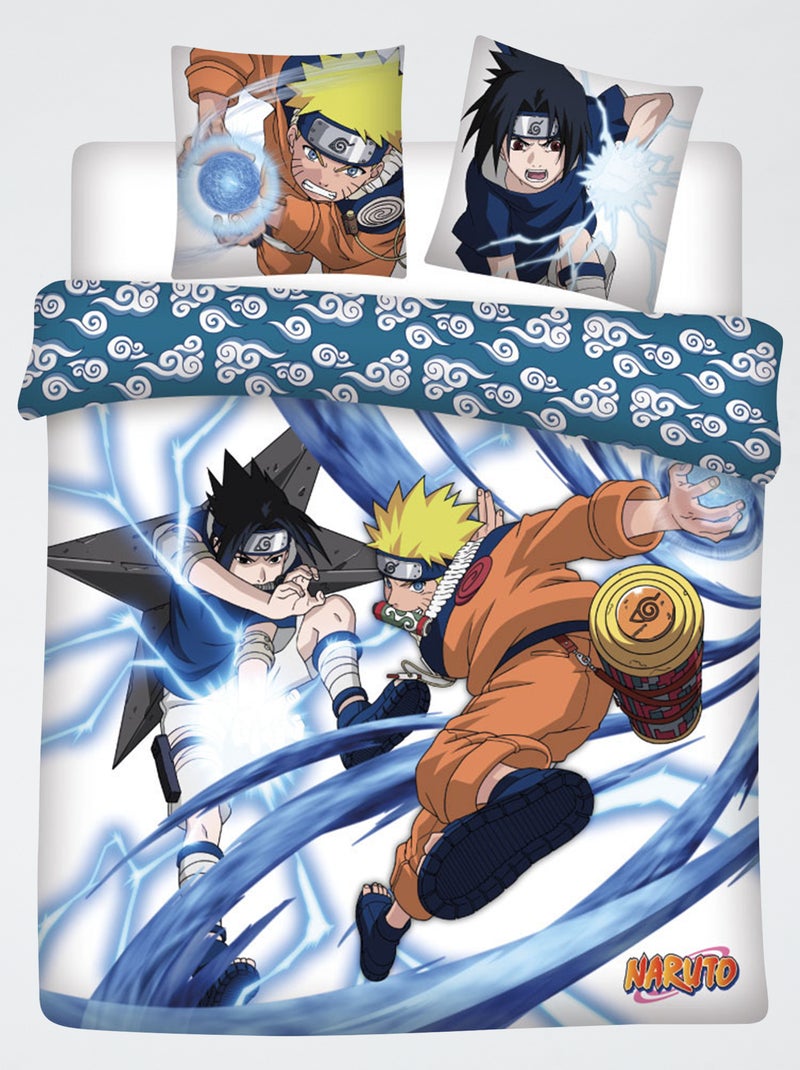 Copripiumino 'Naruto' in cotone 240x220cm Blu - Kiabi