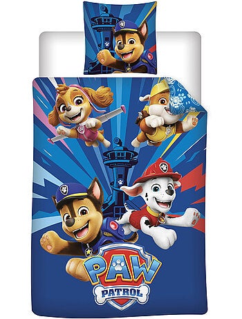 Copripiumino Paw Patrol 140x200cm + Federa 65x65cm – Chase Marshall Skye – Policotone – Licenza Uffi