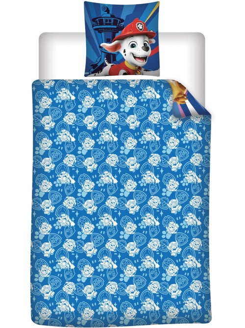 Copripiumino Paw Patrol 140x200cm + Federa 65x65cm – Chase Marshall Skye – Policotone – Licenza Uffi - Kiabi