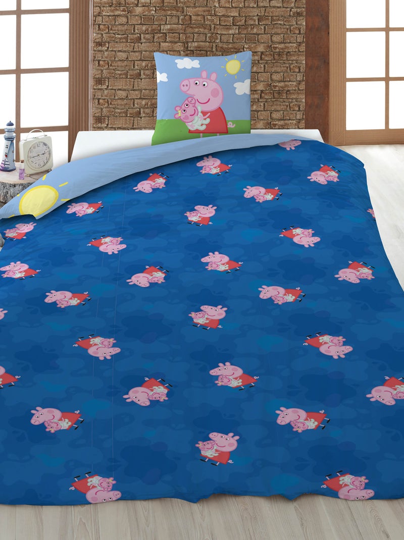 Copripiumino 'Peppa Pig' con federa 140x200cm Bianco - Kiabi