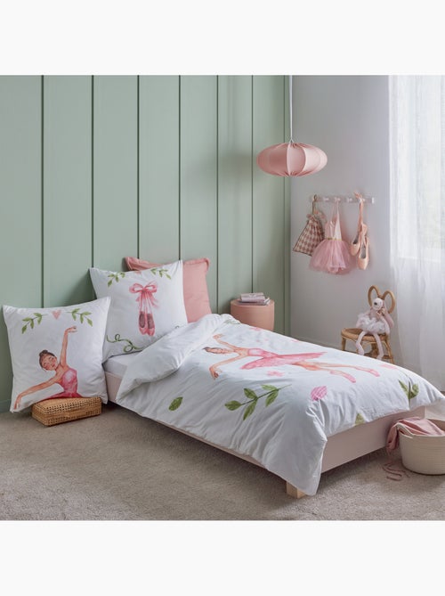 Copripiumino per bambini in percalle di cotone con motivo di stelle ballerine - Kiabi