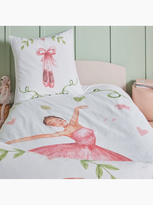 Copripiumino per bambini in percalle di cotone con motivo di stelle ballerine - Kiabi