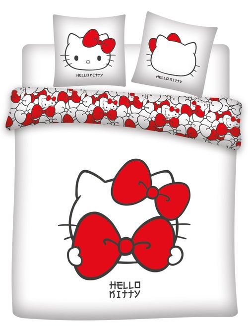 Copripiumino Policotone Hello Kitty Licenza Ufficiale Sanrio 220x240cm + 2 Federe 65x65cm - Kiabi