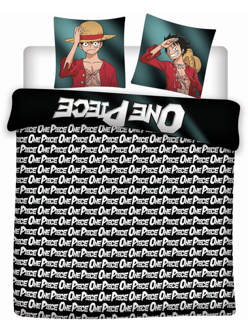 Copripiumino Policotone One Piece Licenza Ufficiale 220x240cm + 2 Federe 65x65cm - Kiabi