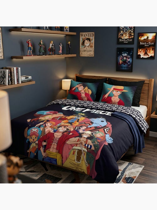 Copripiumino Policotone One Piece Licenza Ufficiale 220x240cm + 2 Federe 65x65cm - Kiabi