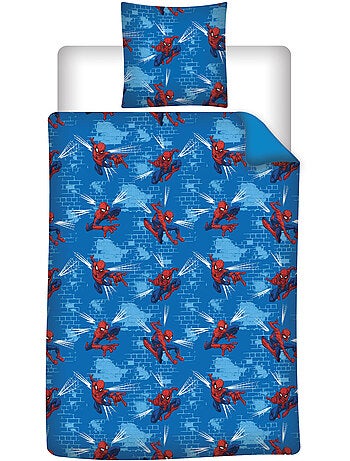 Copripiumino policotone spider-man licenza ufficiale marvel 140x200cm + federa 65x65cm