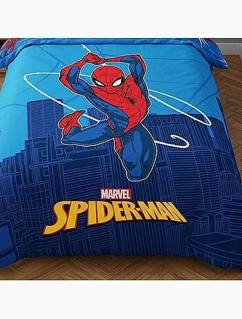 Copripiumino policotone spider-man licenza ufficiale marvel 140x200cm + federa 65x65cm
