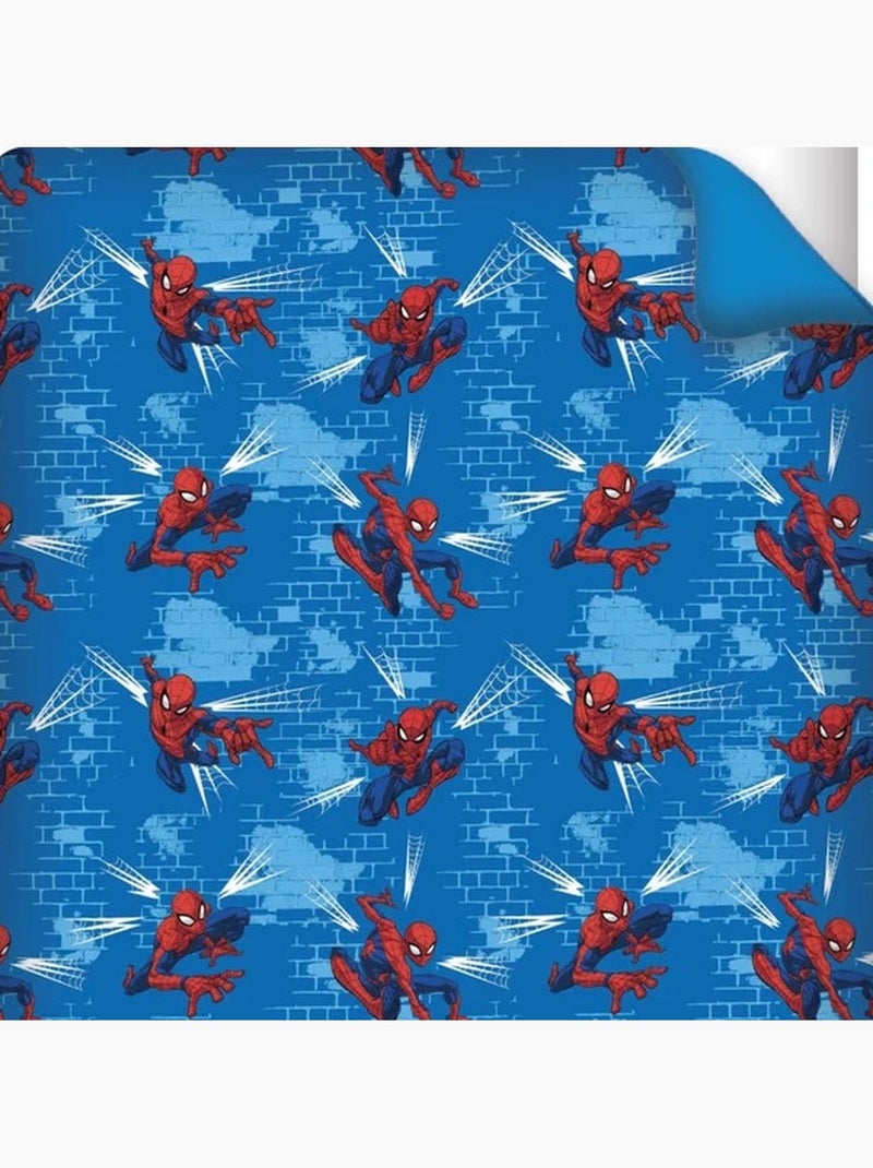 Copripiumino policotone spider-man licenza ufficiale marvel 140x200cm + federa 65x65cm Nero Blu - Kiabi