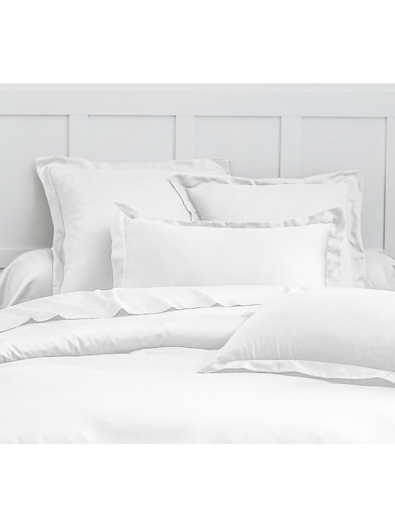 Copripiumino raso di cotone Bianco - Kiabi