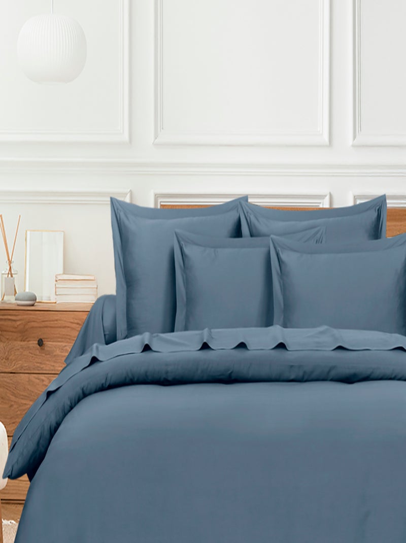 Copripiumino raso di cotone Blu - Kiabi