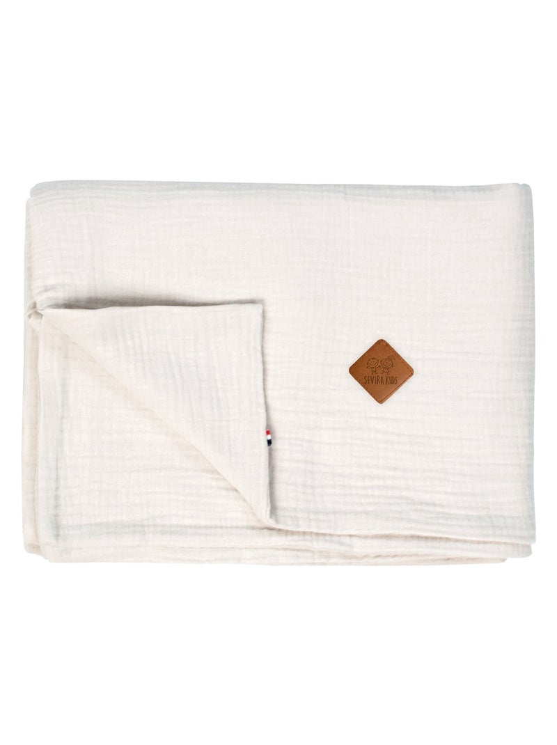 Copripiumino reversibile in garza di cotone per neonato | sevira kids | sevira kids Beige - Kiabi